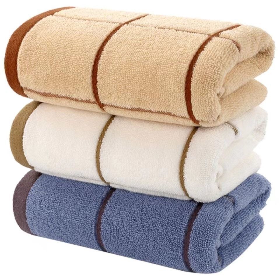 Pure Cotton Cartoon Adult Flower Large Plaid Towel Gift Family Washcloth Soft Towel Water-absorbent Wool